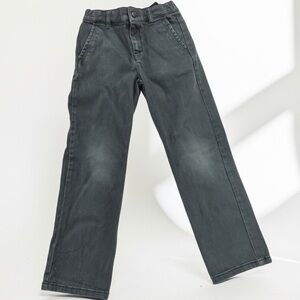 Janie and Jack Kids' Straight Pants in Washed Charcoal